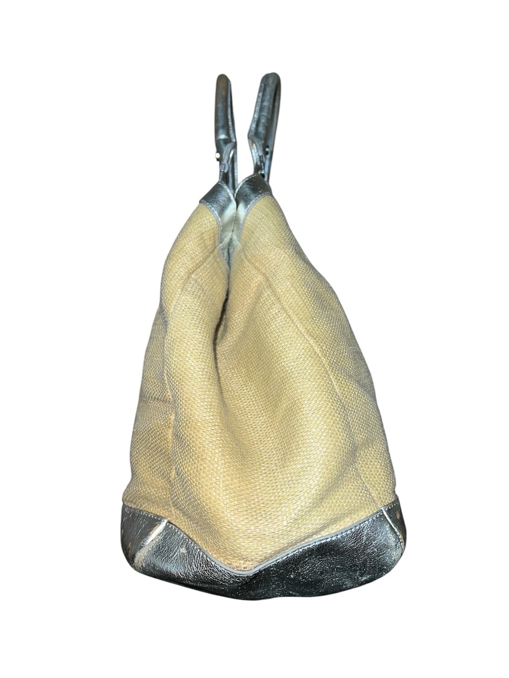 Tory Burch straw and metallic tote bag - Picture 3 of 7